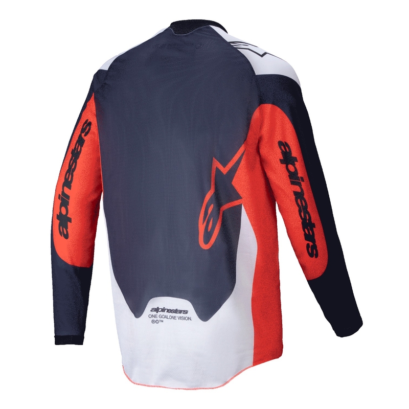Camiseta motocross Alpinestars PRO-Dura azul-naranja-blanco