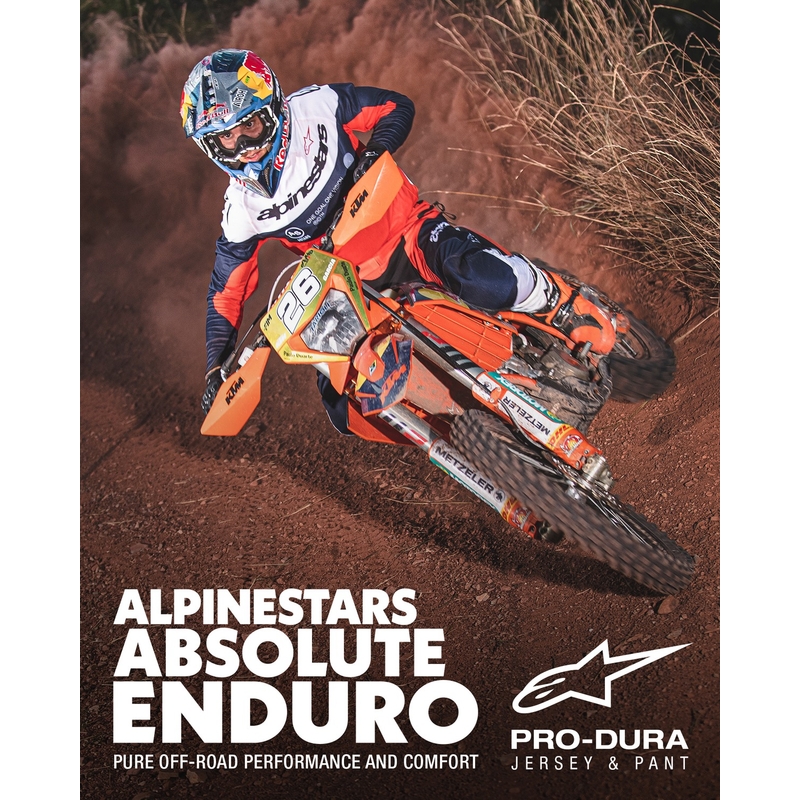 Camiseta motocross Alpinestars PRO-Dura azul-naranja-blanco