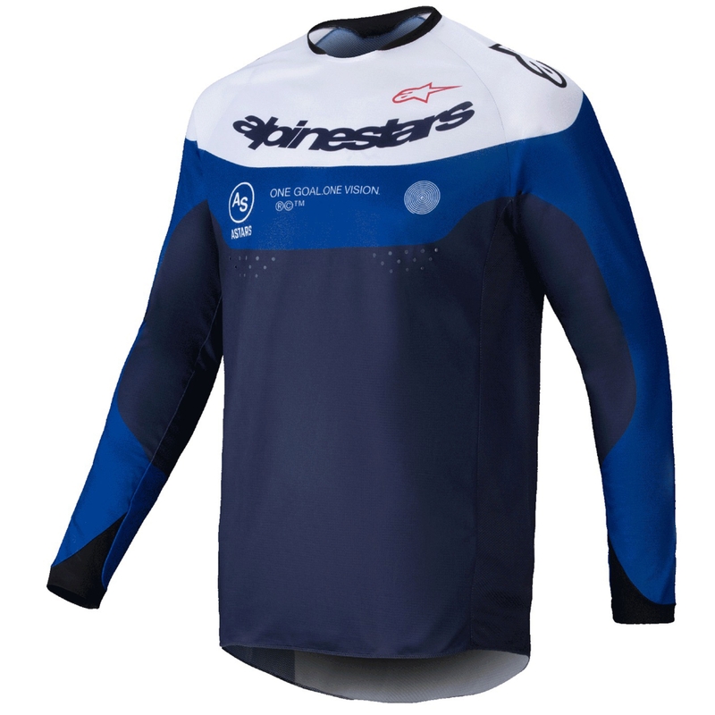 Camiseta motocross Alpinestars PRO-Dura azul-blanco