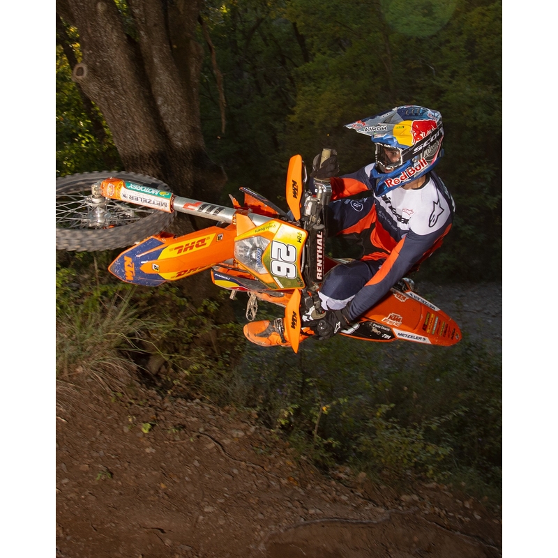 Pantalón motocross Alpinestars PRO-Dura azul-naranja-blanco