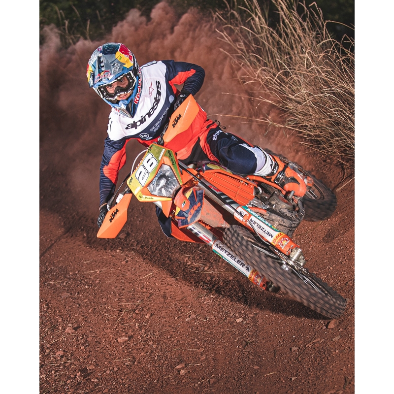 Pantalón motocross Alpinestars PRO-Dura azul-naranja-blanco