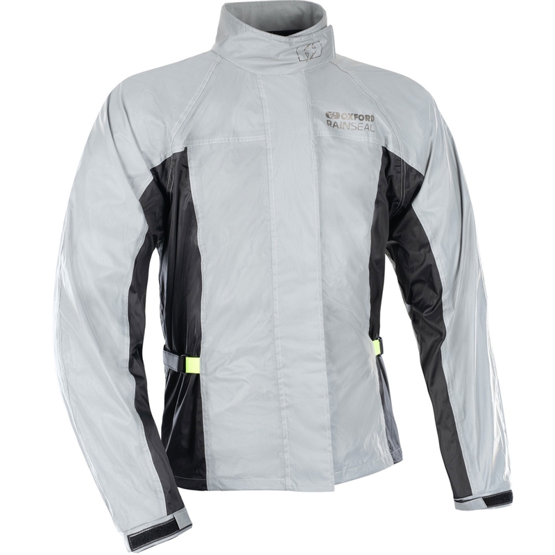 Chaqueta impermeable Oxford Rain Seal gris reflectante
