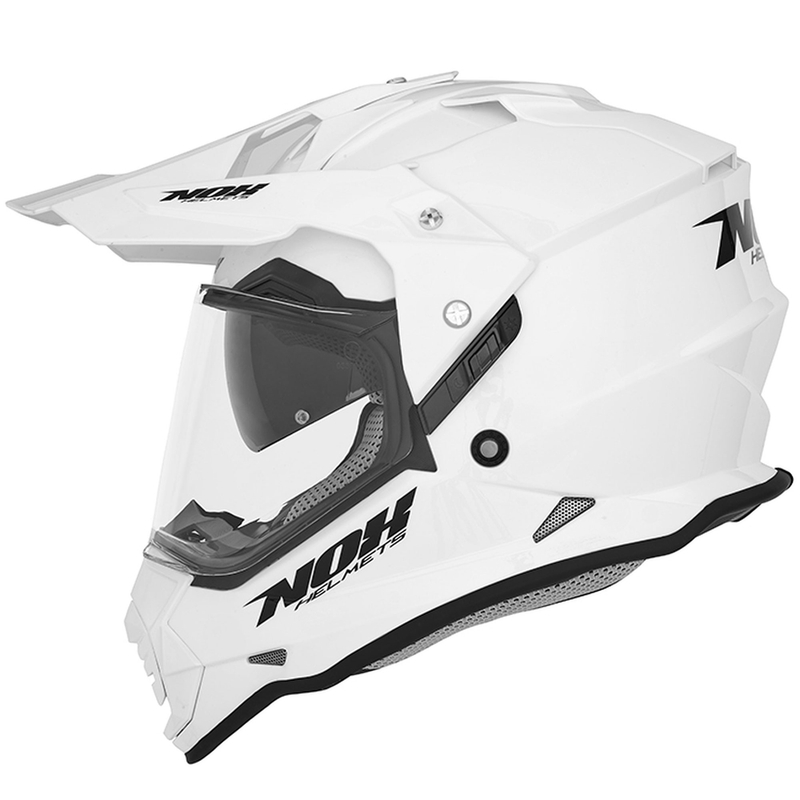 Casco de enduro NOX N312 blanco perla