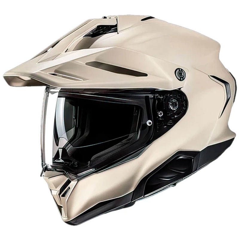 Casco de moto enduro HJC RPHA 60 Solid Semi arena beige