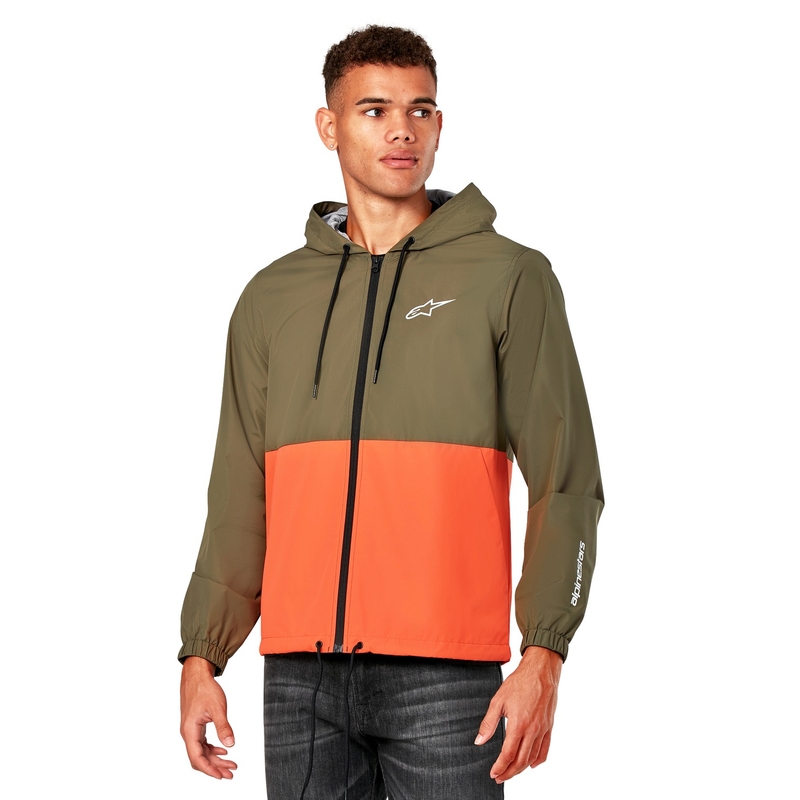 Chaqueta Alpinestars Speeded Windbreaker verde-naranja