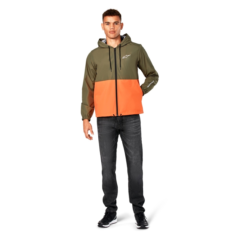 Chaqueta Alpinestars Speeded Windbreaker verde-naranja