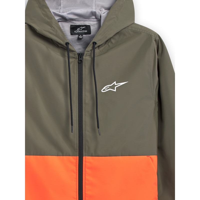 Chaqueta Alpinestars Speeded Windbreaker verde-naranja