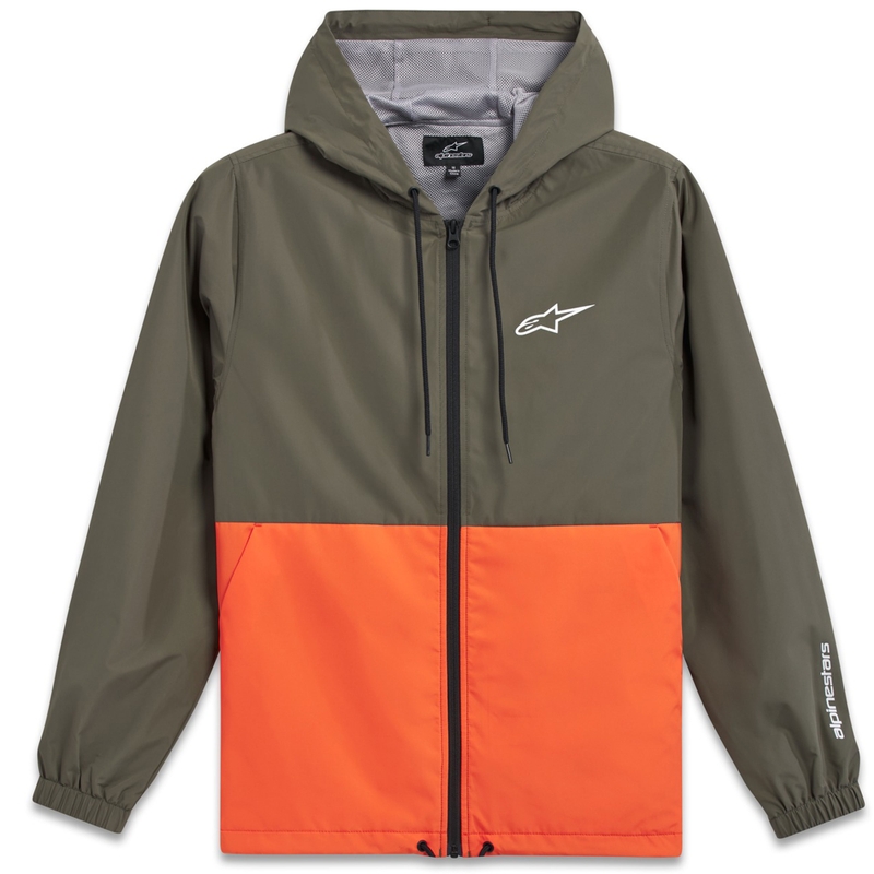 Chaqueta Alpinestars Speeded Windbreaker verde-naranja