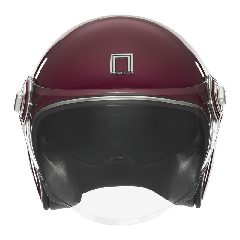 Casco de moto abierto NOX PREMIUM Heritage burdeos