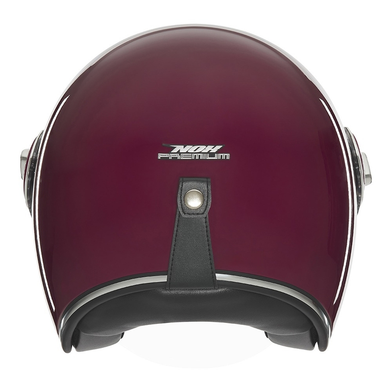 Casco de moto abierto NOX PREMIUM Heritage burdeos