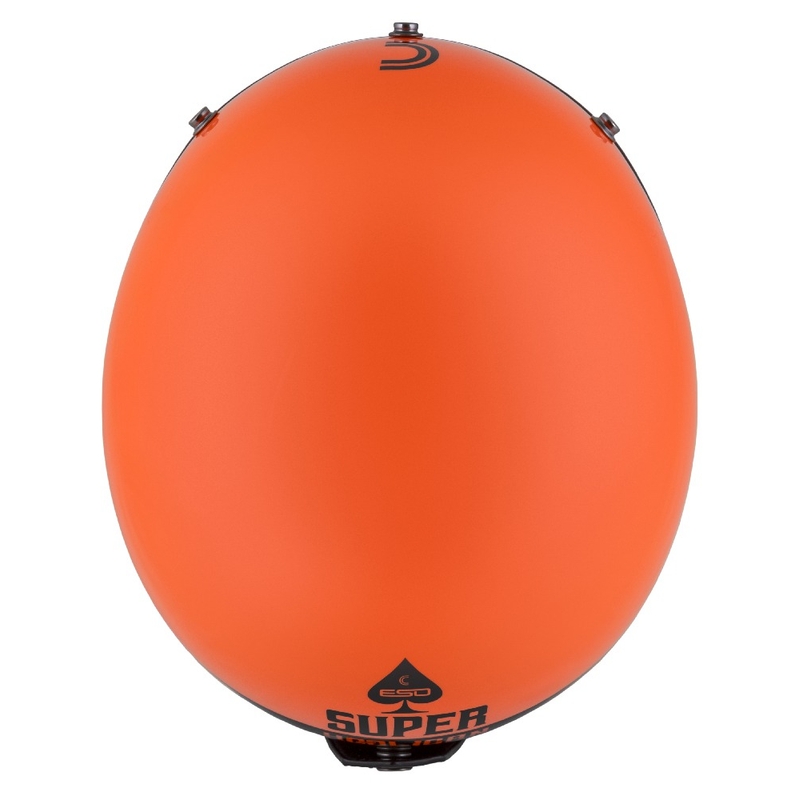 Casco de Moto Cassida Eso Super Hooligan Open Negro-Naranja Perla