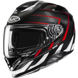 Casco integral de moto HJC RPHA 71 CARBON Cano MC1 negro-rojo-blanco