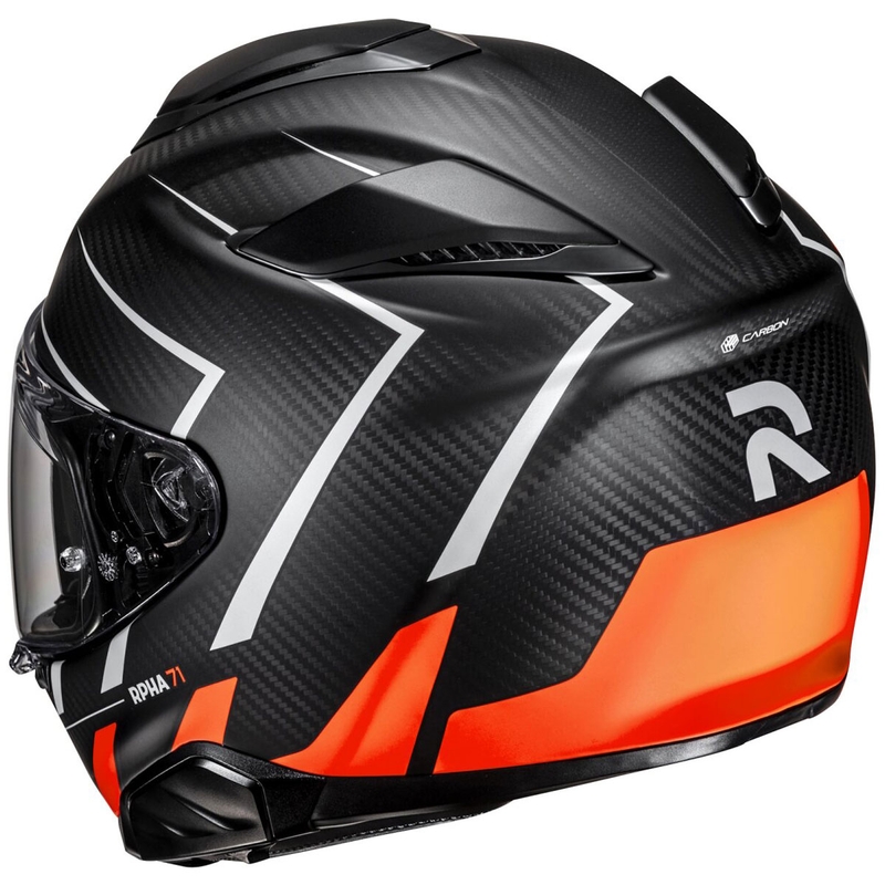 Casco integral para moto HJC RPHA 71 CARBON Cano MC6HSF negro-naranja liquidación