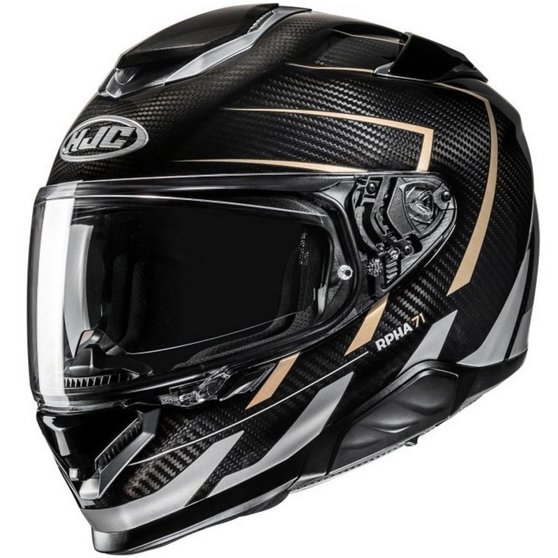 Casco integral de moto HJC RPHA 71 CARBON Cano MC9 negro-gris-beige
