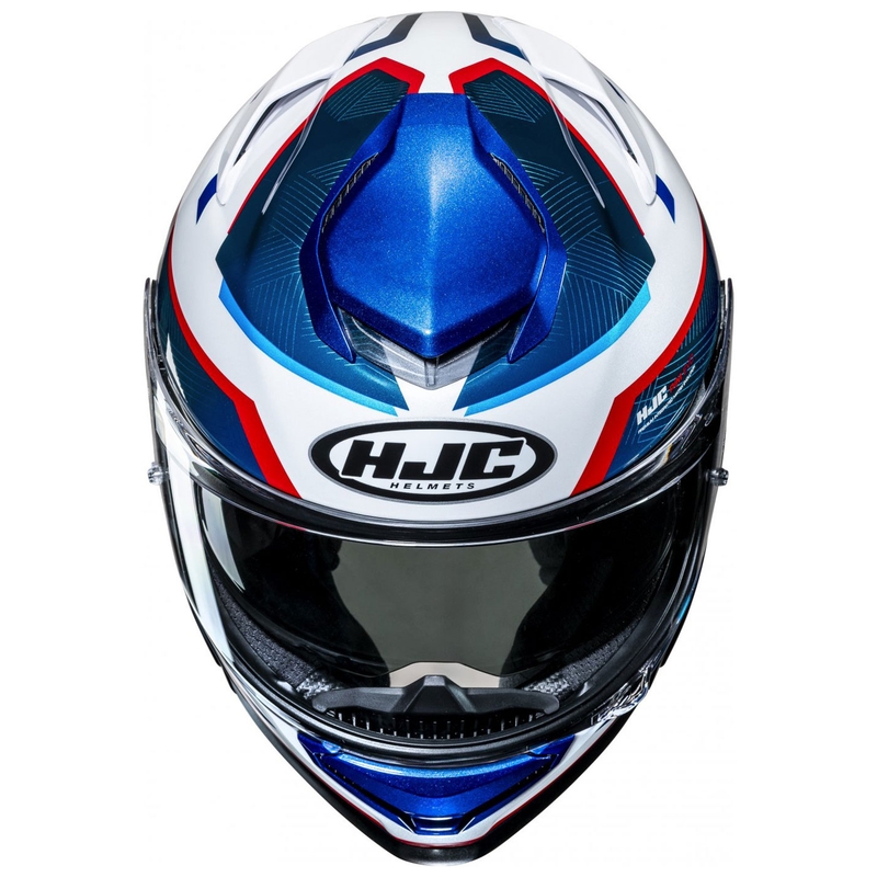 Casco integral de moto HJC RPHA 71 Ellon MC21 blanco-azul-rojo