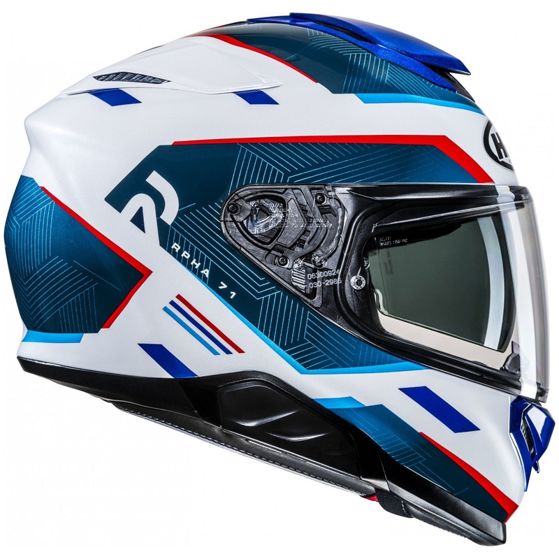 Casco integral de moto HJC RPHA 71 Ellon MC21 blanco-azul-rojo
