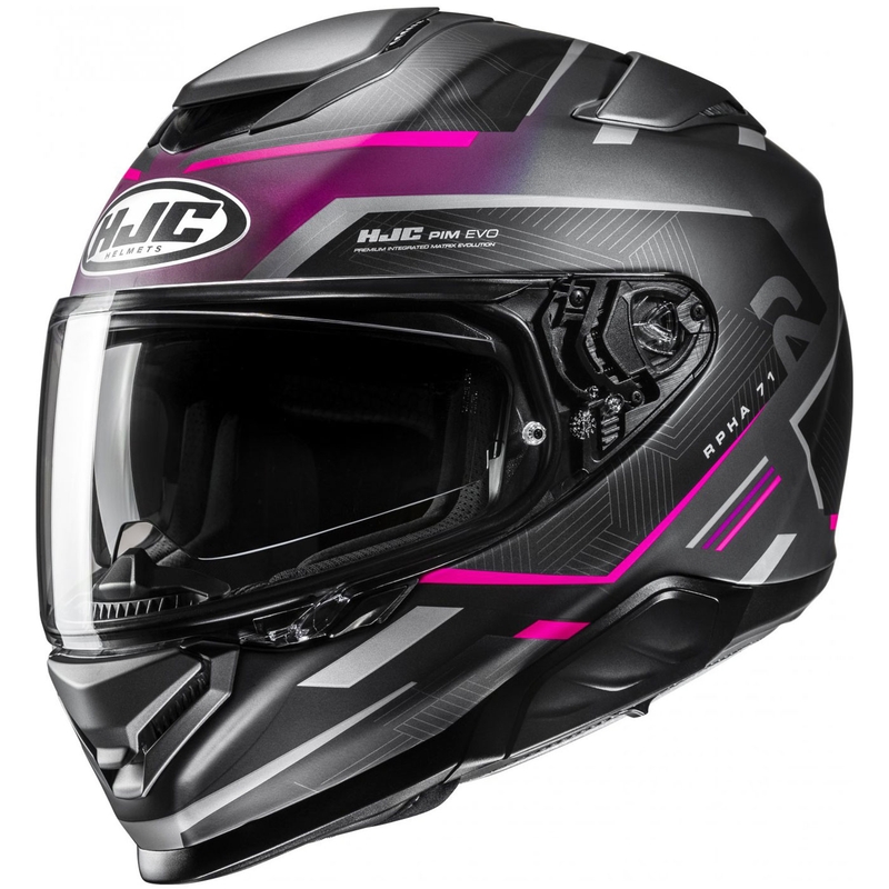 Casco de moto integral HJC RPHA 71 Ellon MC8SF negro-rosa