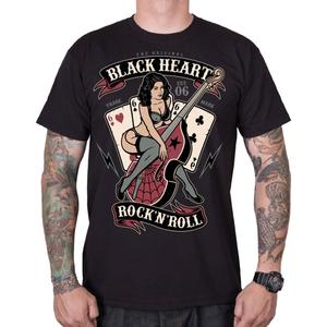 Camiseta Black Heart Bass Pin Up negro