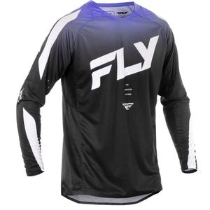 Camiseta motocross FLY Racing Evolution negro-blanco-morado