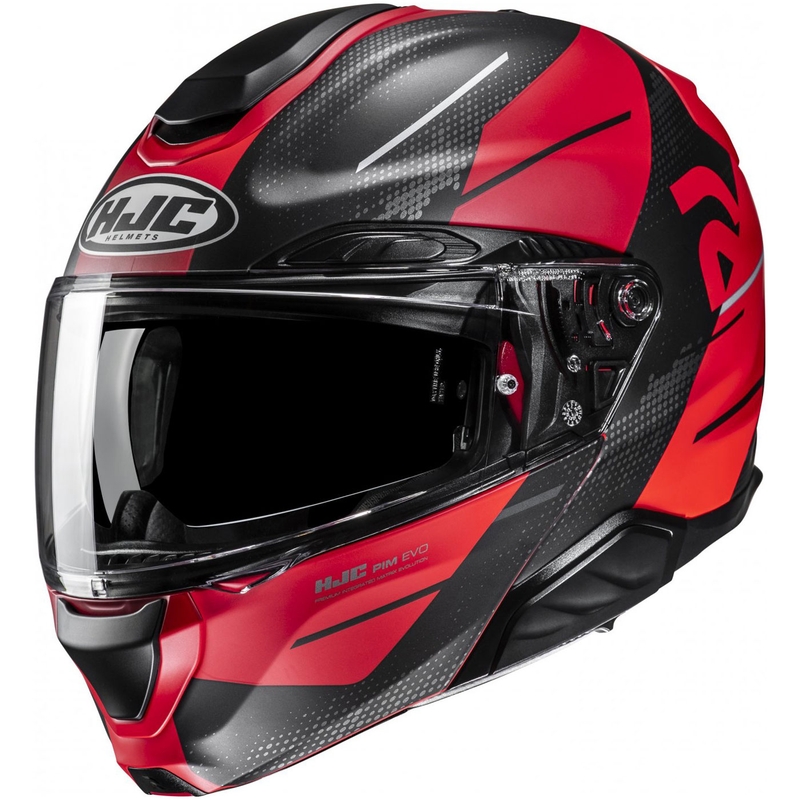 Casco de moto abatible HJC RPHA 91 Blat MC1SF rojo-negro