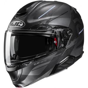 HJC RPHA 91 Blat MC5SF casco de moto abatible negro