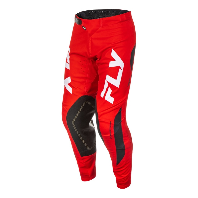Pantalón motocross FLY Racing Evolution rojo-blanco-negro