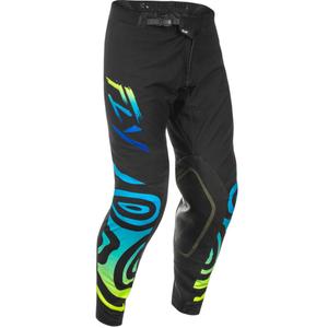 Pantalón motocross FLY Racing Evolution negro-azul-amarillo fluo