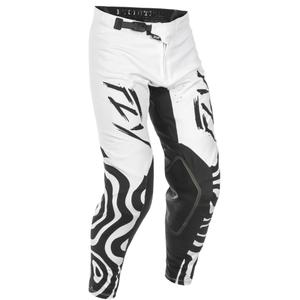 Pantalón motocross FLY Racing Evolution blanco-negro
