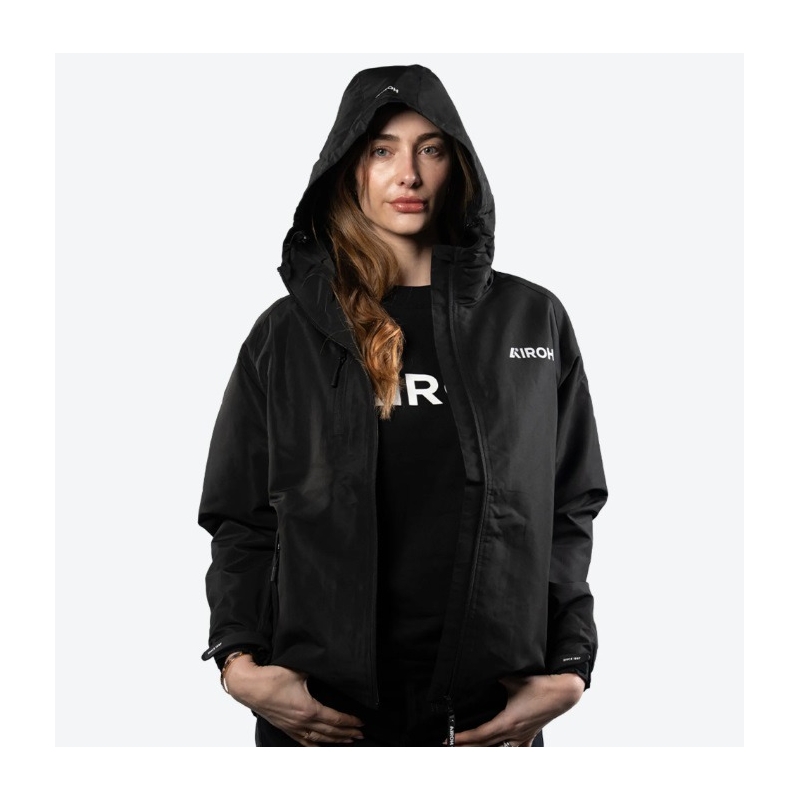 Chaqueta impermeable Airoh negra