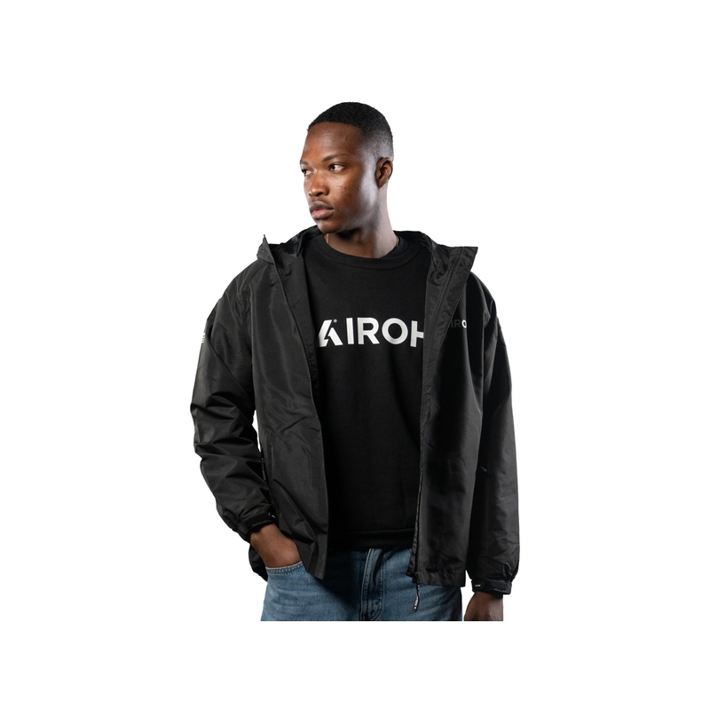 Chaqueta impermeable Airoh negra