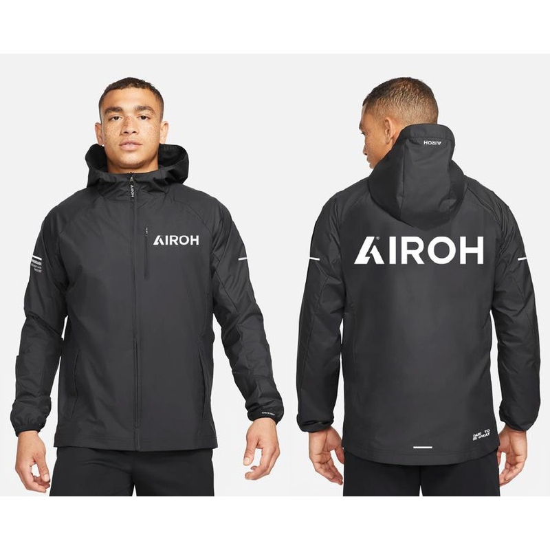 Chaqueta impermeable Airoh negra