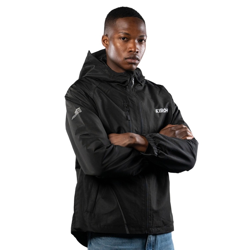 Chaqueta impermeable Airoh negra