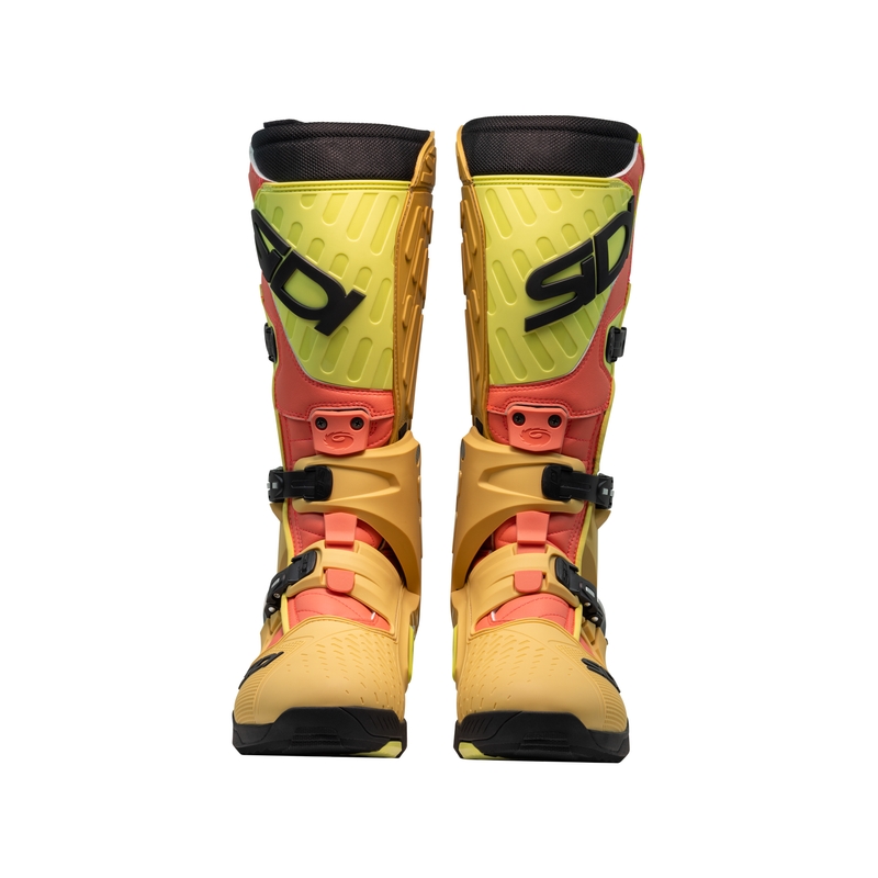 Botas de moto SiDi Crossair dorado-verde