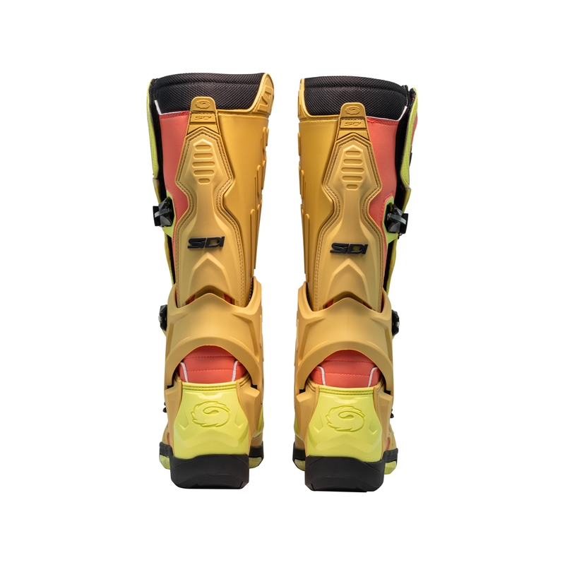 Botas de moto SiDi Crossair dorado-verde