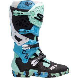 Botas de moto SiDi Crossair X negro-turquesa