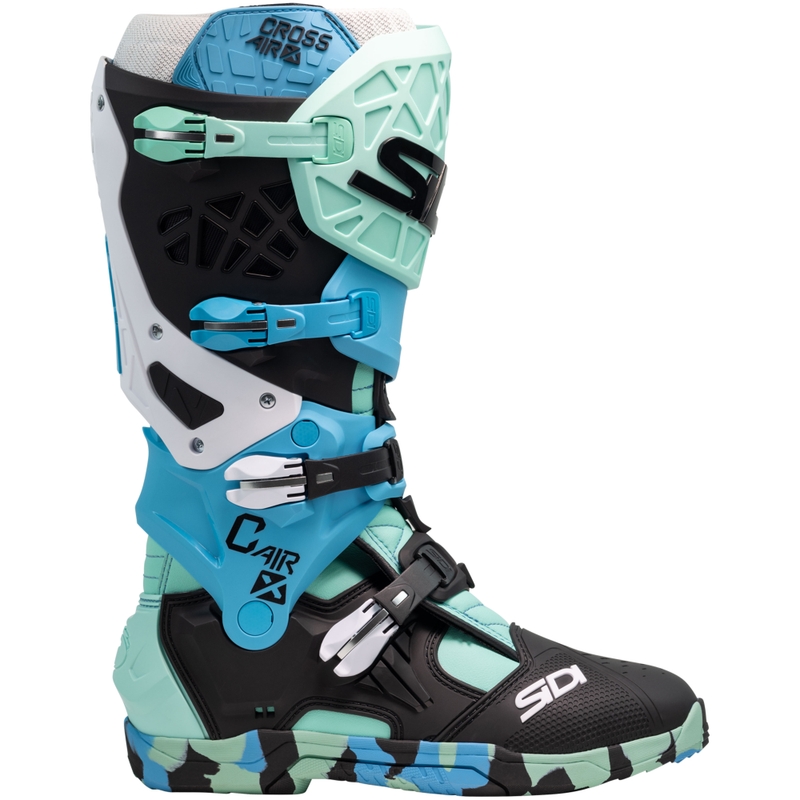 Botas de moto SiDi Crossair X negro-turquesa