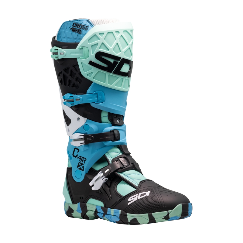 Botas de moto SiDi Crossair X negro-turquesa