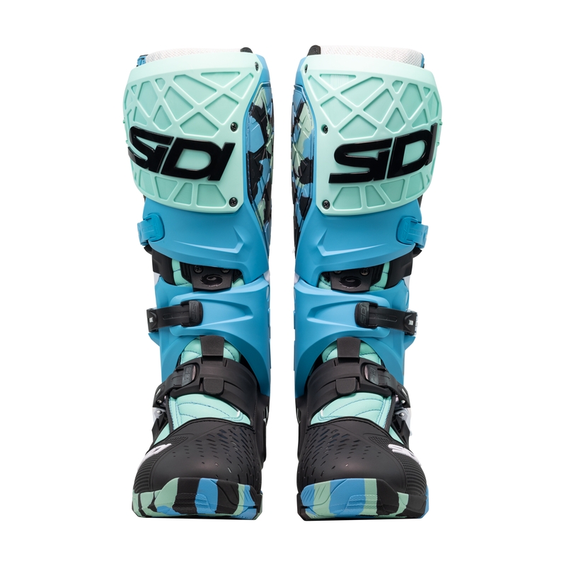 Botas de moto SiDi Crossair X negro-turquesa