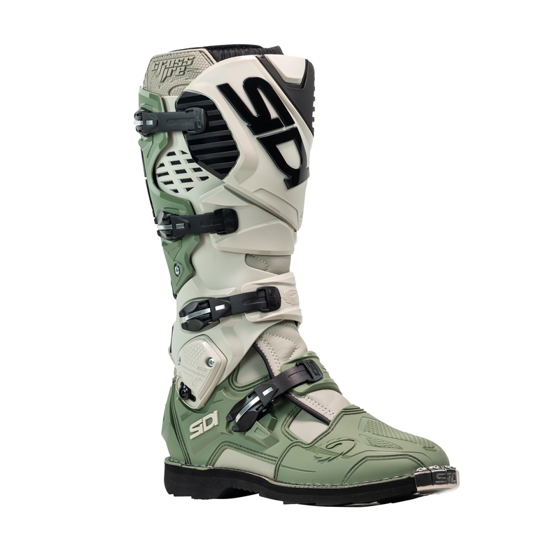 Botas moto SiDi Crossfire 3 verde-beige