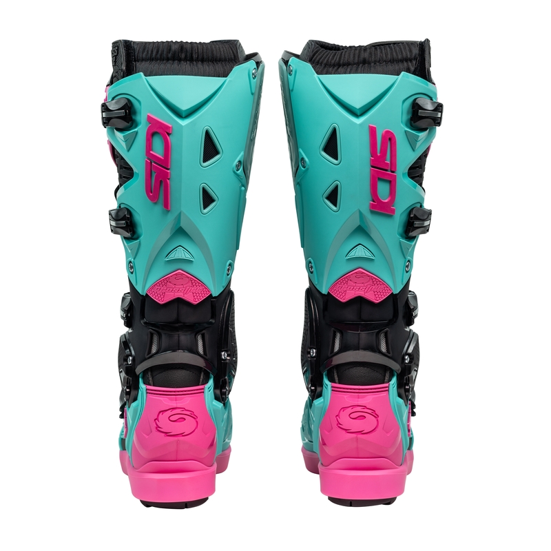 Botas de moto SiDi Crossfire 3 SRS negro-menta-rosa