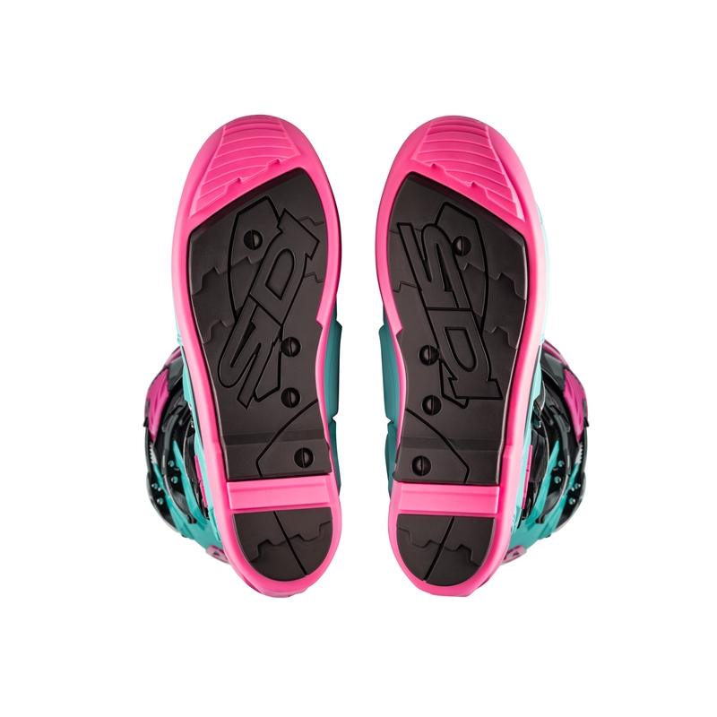 Botas de moto SiDi Crossfire 3 SRS negro-menta-rosa