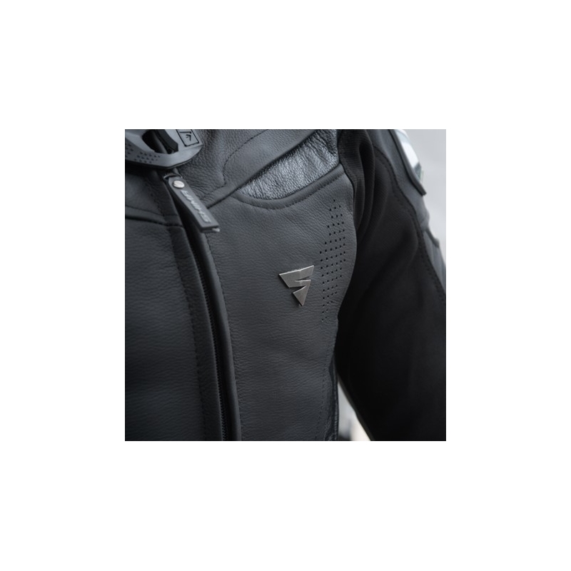 Chaqueta de moto negra Shima Chase