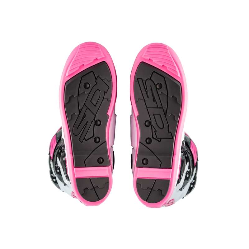 Botas de moto SiDi Crossfire 3 SRS negro-blanco-rosa