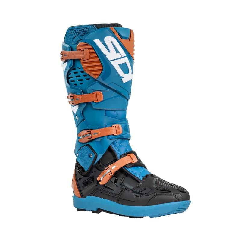 Botas moto SiDi Crossfire 3 SRS azul-bronce