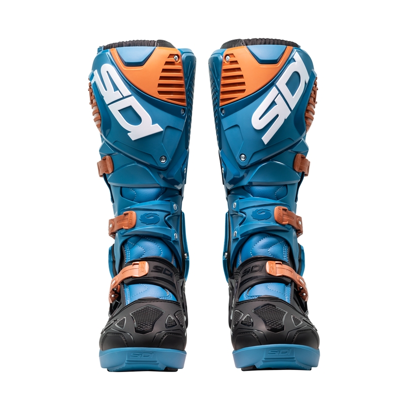 Botas moto SiDi Crossfire 3 SRS azul-bronce