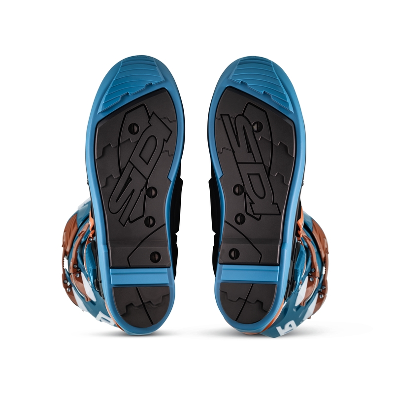 Botas moto SiDi Crossfire 3 SRS azul-bronce