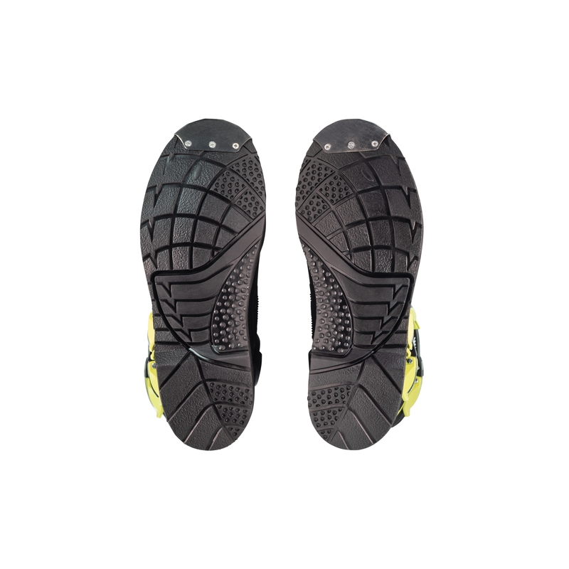 Zapatillas motocross para niños SiDi Flame negro-amarillo