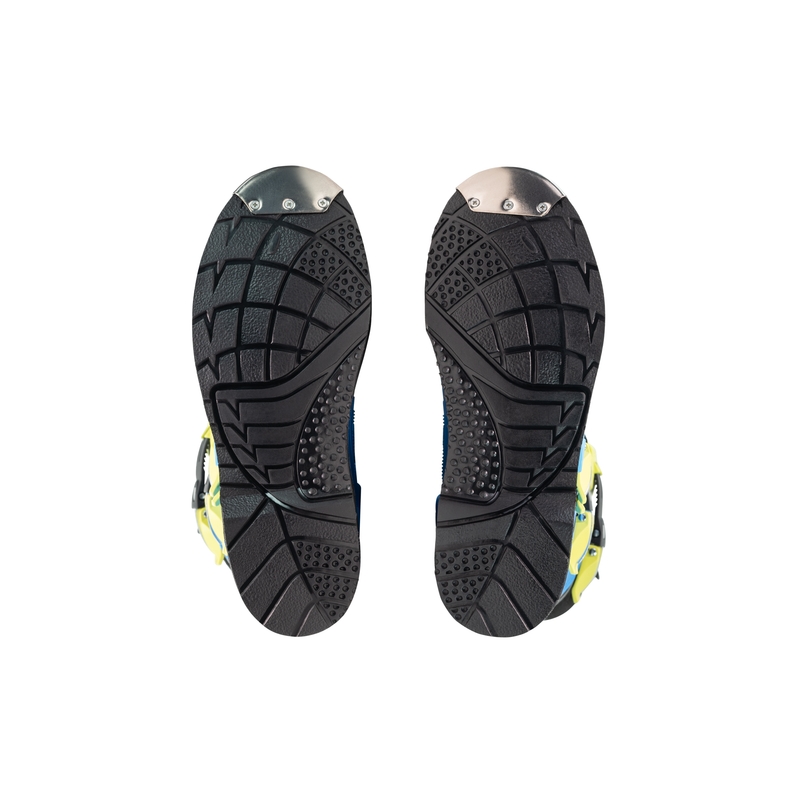 Botas de motocross para niños SiDi Flame azul-amarillo-negro