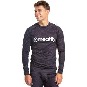 Camiseta térmica hombre Meatfly Avery negro-gris