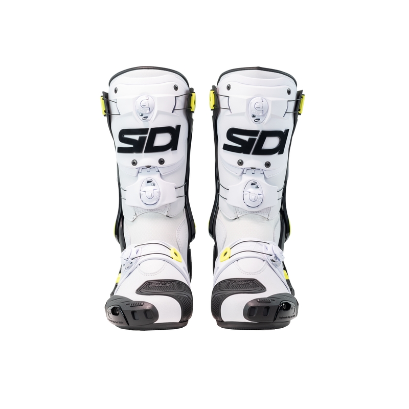 Botas de moto SiDi Rex blanco-negro-amarillo